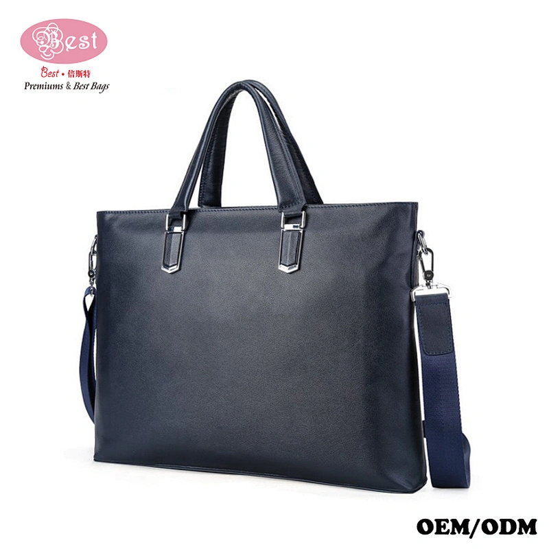 Hot Sell Messenger Satchel Bag Black Leather Bags Tote Handbag  for  business