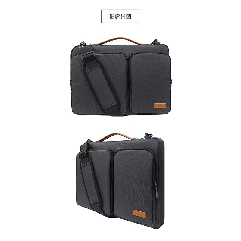 Multi-function waterproof and anti-theft durable nylon computer bag with large capacity for leisure travel or office