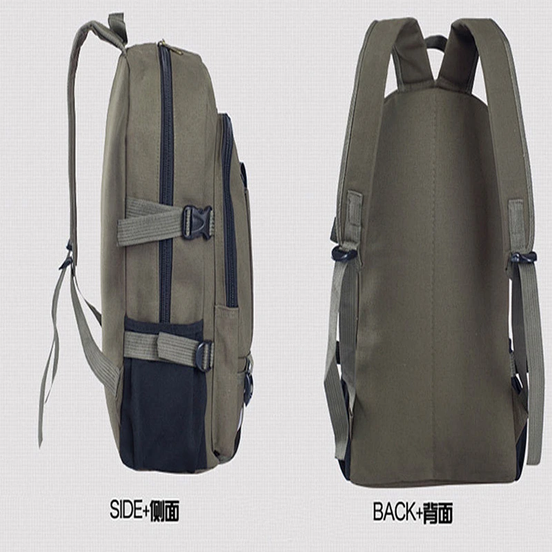 Amazon sellers anti-theft large capacity durable canvas backpack for men for outdoor sports or travel