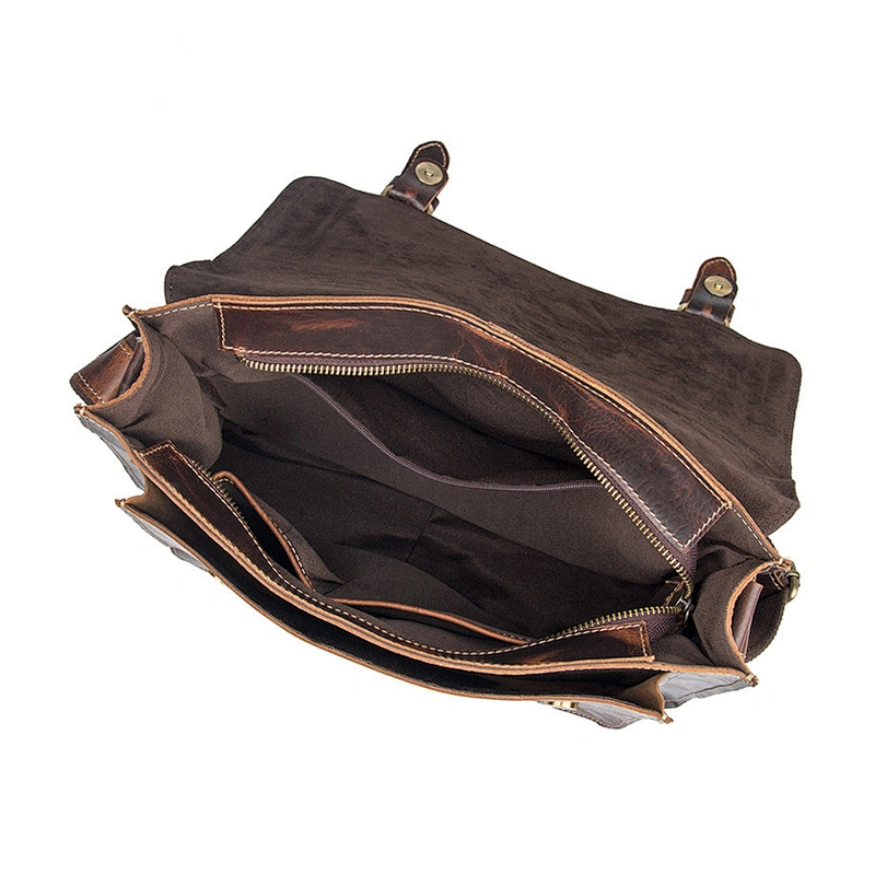 Best Selling Men's Shoulder bags Full Genuine Leather Tablet Messenger Bags Computer Laptop Bag