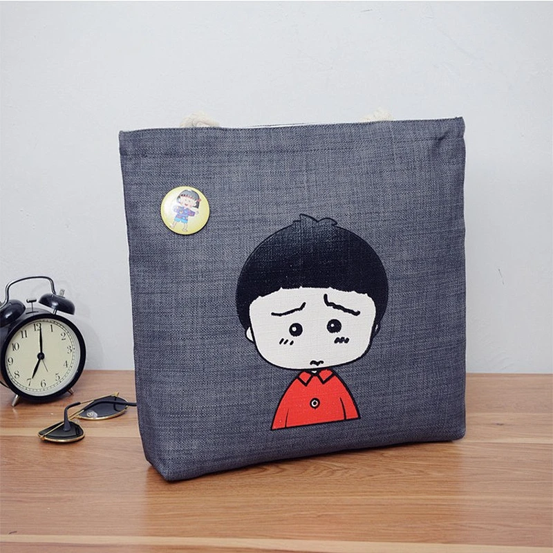 Reusable foldable personalized custom printed cotton canvas tote shopping bags