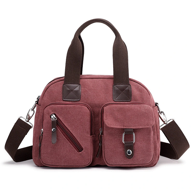 High Quallity Light Weight Durable canvas leather bag canvas grocery bag cotton canvas tote bag with best quality