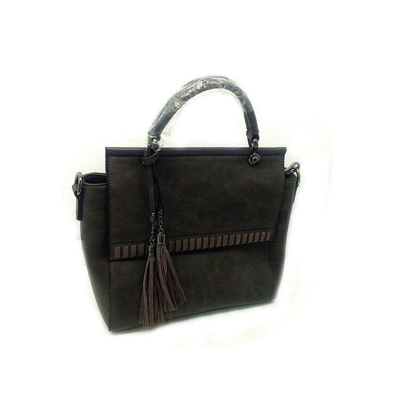 Fashion Design PU Leather Woman Bags Luxury Handbag with Tasslel