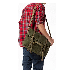 Outdoor Dailay Leisure Messenger Bag Large Capacity Canvas Satchel Rigid Men Riding Shoulder Bag