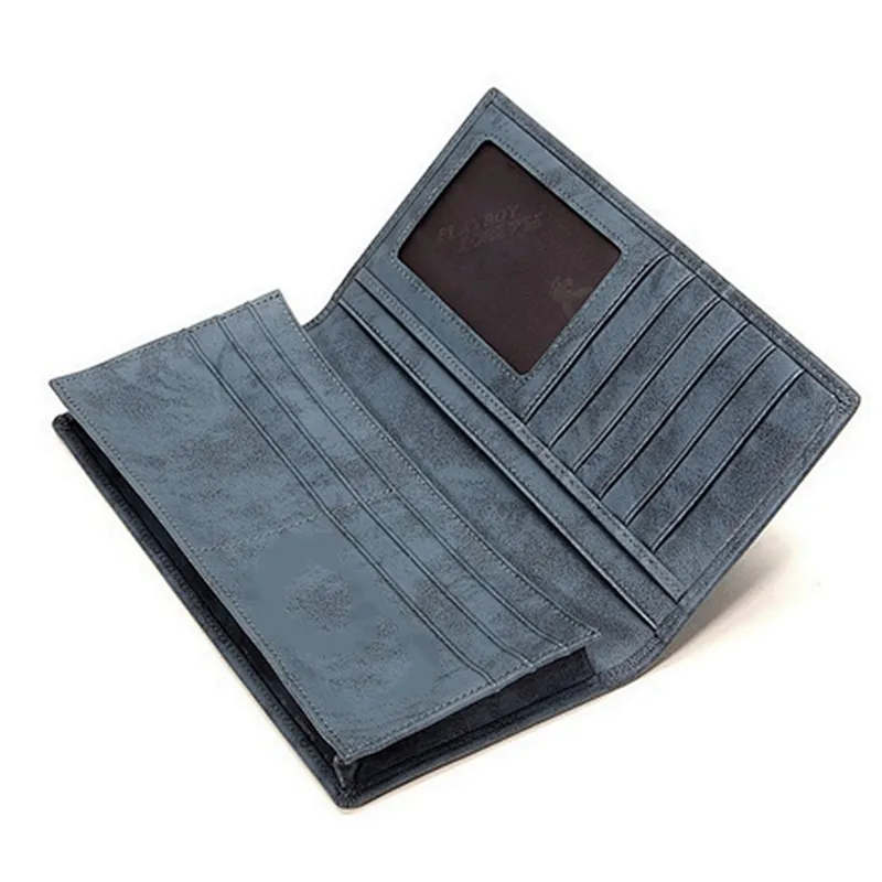 Wedding anniversary gift 2019  fashion genuine leather wallet money clip purse minimal wallet