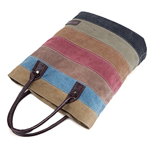 2019FW new coming  Women's Canvas Multi-Color Hobos Shoulder Bag Tote Handbag for lady