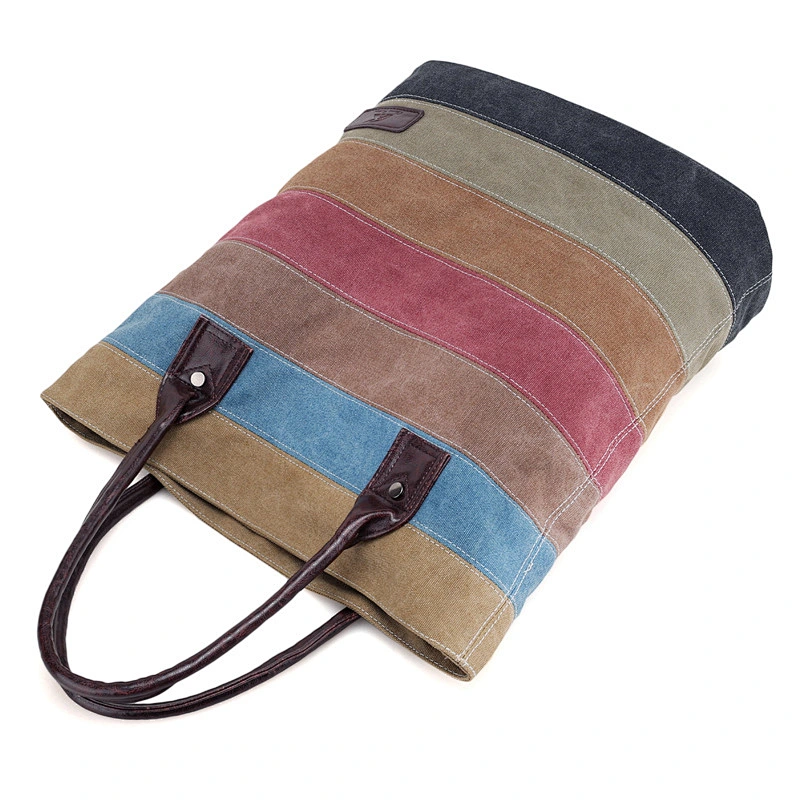 2019FW new coming  Women's Canvas Multi-Color Hobos Shoulder Bag Tote Handbag for lady