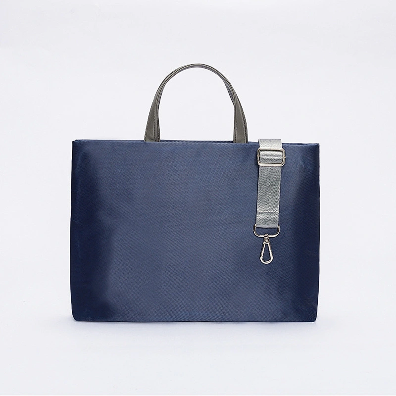 Nylon with leather  bag Business Computer Laptop Case  Shoulder Messenger crossbody  handbag for Women and Men
