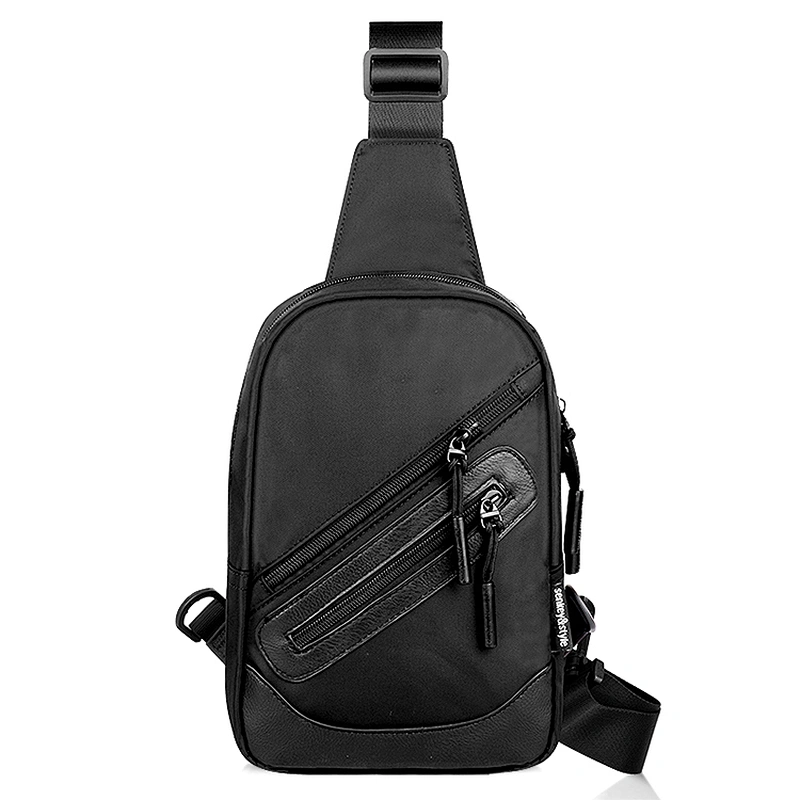 Teenagers nylon messenger bag usb satchel small crossbody bag