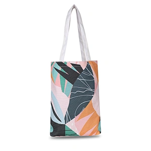 Abstract illustration print cotton canvas cotton hand bag gift bag tote bag