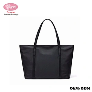 Best Tote bag for Women Leather Nylon Shoulder Bag Large Capacity Work fit 15.6 inch Female Handbags Fashion