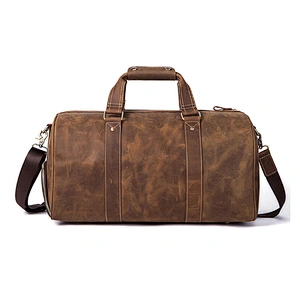 Wholesale Overnight Weekend Luggage Leather Tote Bag Travel Duffel Bag