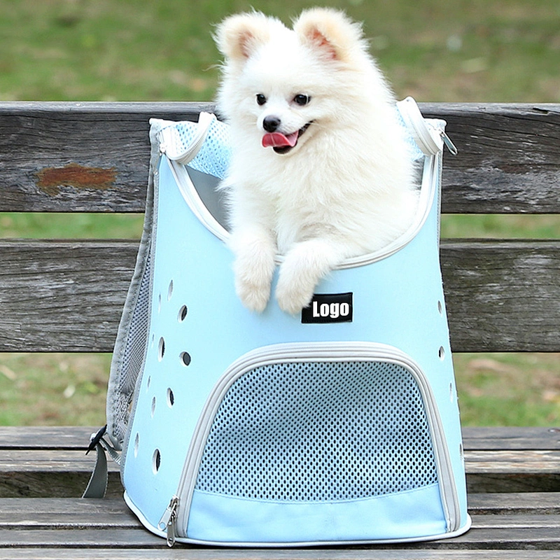 Soft private label oxford fabric pet transport bag carrier back pack for dog