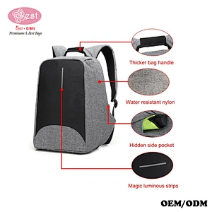 Anti-theft Business Laptop Backpack with USB Charging Port Fits to 15.6 Inch Computer