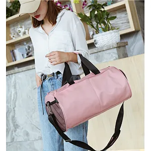 Custom LOGO Waterproof duffel travel bag gym bag with shoe compartment