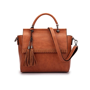 Fashion Design PU Leather Woman Bags Luxury Handbag with Tasslel