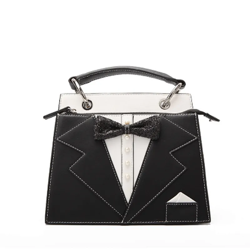 China handbag supplier wholesale fashion black and white female handbags for party