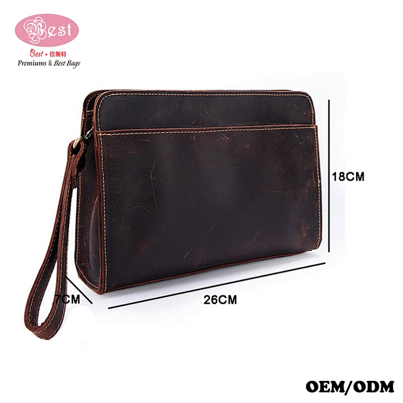 Small Phone Purse Handbag Business Leather Wristlet Wallet Clutch Bag