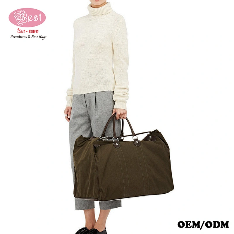The Best Selling Stylish Canvas with Leather trim & protective feet at base Weekeder bag