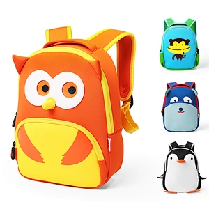 Anime book bag custom 3d neoprene animal backpack for children