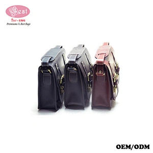 Factory Wholesale Price mens leather briefcase bag briefcase with locks leather scallop satchel bag
