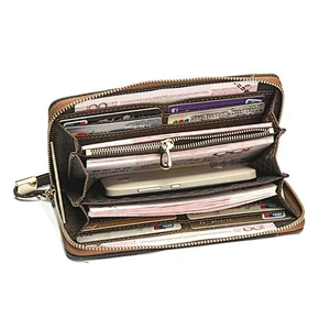China direct manufacture high quality custom canvas wallet long pattern zipper men wallet