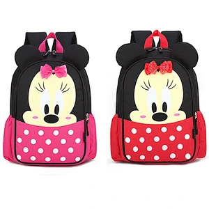 custom nylon waterproof cheap Cute Cartoon mickey mouse kids school bag for school
