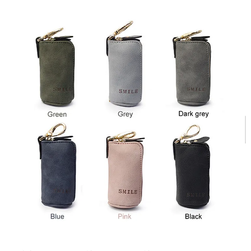 China imported custom mini personalized plain pu coin pouch keychain coin change purse