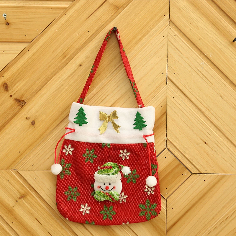 Promotional Gifts candy gift bag custom candy bag santa candy bag for girls