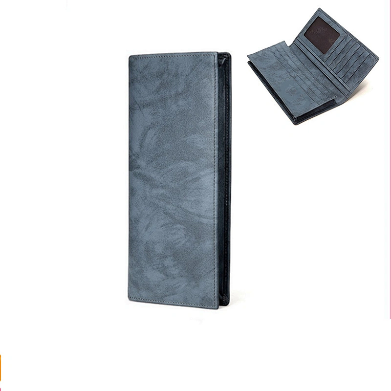 Wedding anniversary gift 2019  fashion genuine leather wallet money clip purse minimal wallet