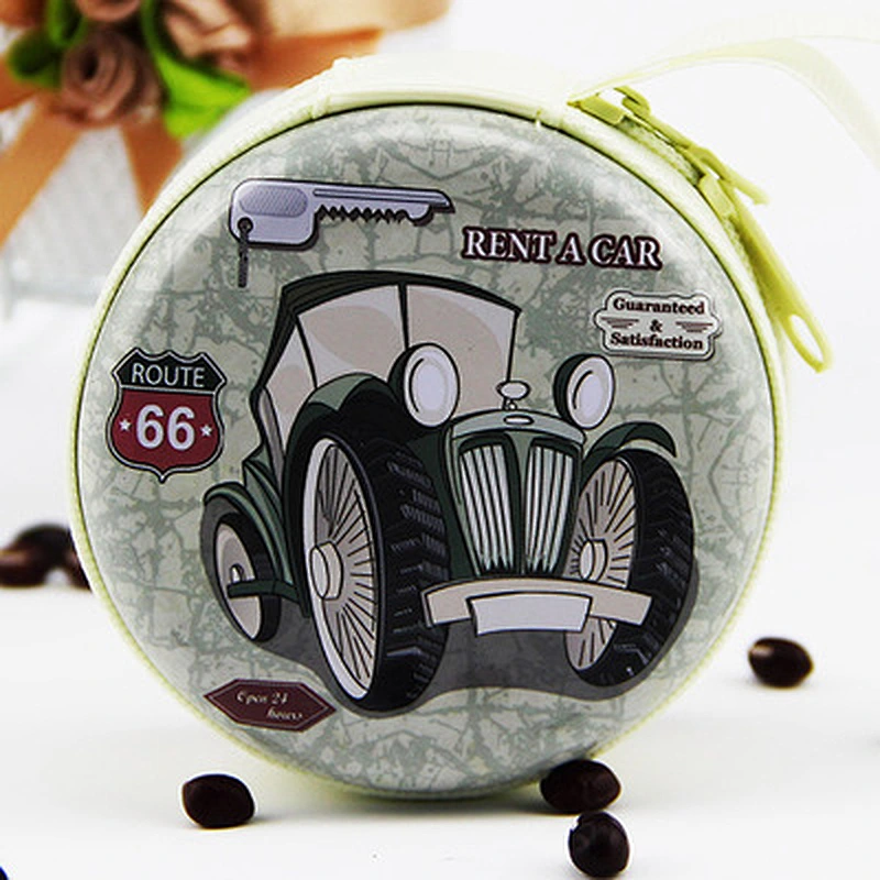 Wholesale Korea Style Customized Tinplate Coin Purse for Christmas