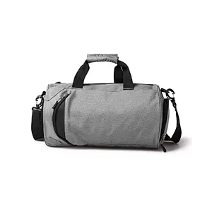Wholesale custom mens ladies small waterproof washable gym duffle bag with shoe compartment