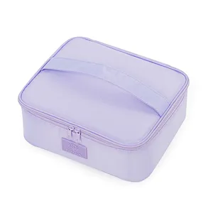 Customized cosmetic makeup toiletries make up brush pouch organizer bag