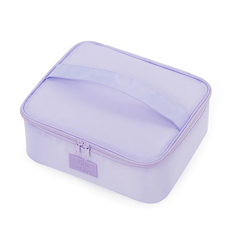 Customized cosmetic makeup toiletries make up brush pouch organizer bag