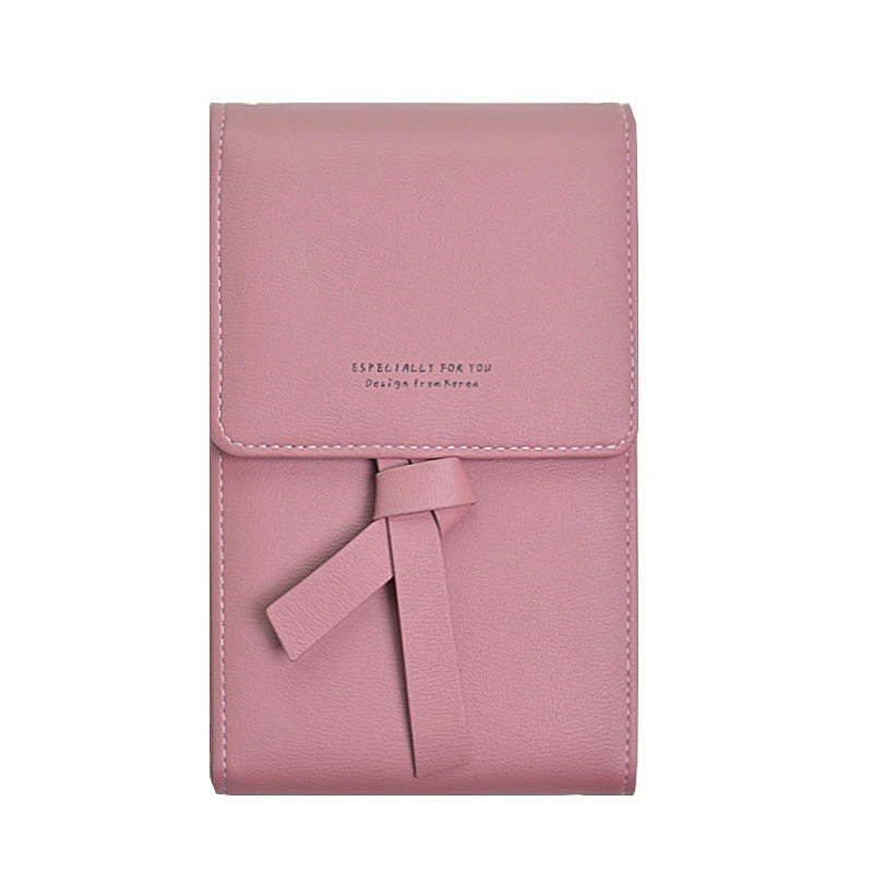 2019 new mobile phone bag with strap crossbody women pu leather shoulder bag