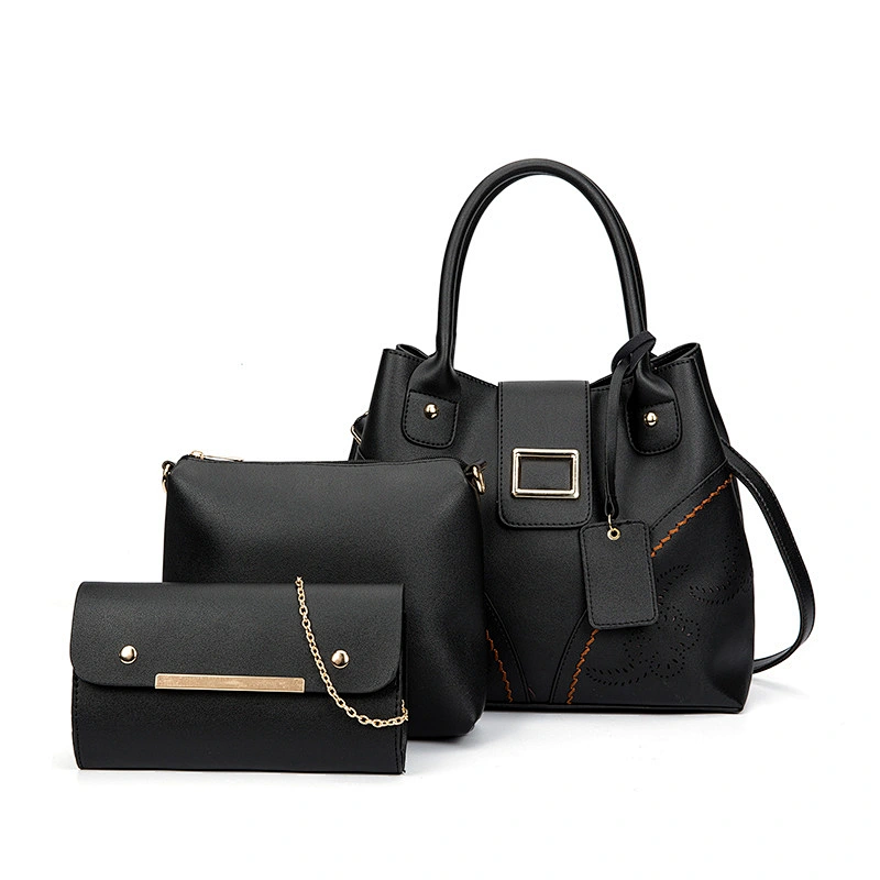2019 3pcs/set designer Women Ladies pu Leather trendy purse and handbags shoulder bags women purse design