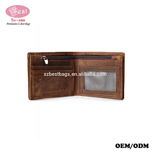 China wholesale custom made genuine leather wallet for men multi card leather wallet