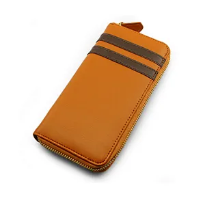 Fancy mens designer branded custom logo high quality handmade male money wallet