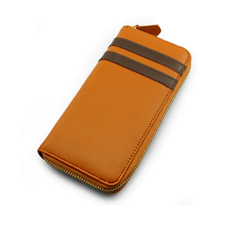 Fancy mens designer branded custom logo high quality handmade male money wallet