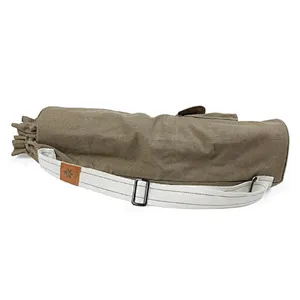 Wholesale eco friendly cotton canvas yoga mat carry tote bag with pockets