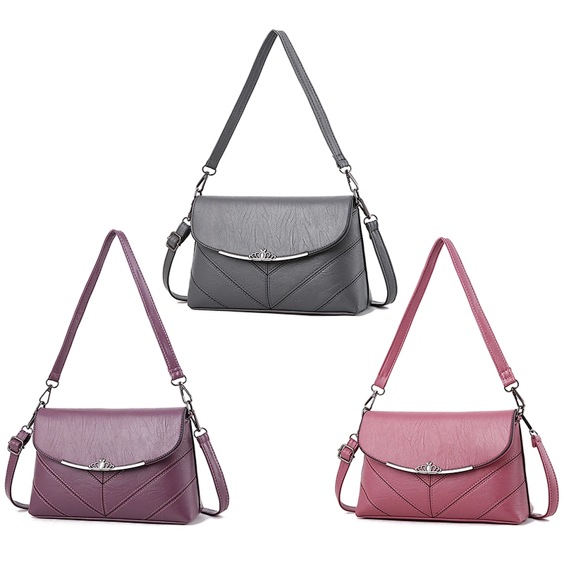 Girls ladies cheap high quality elegance small candy color shoulder zip handbag from china