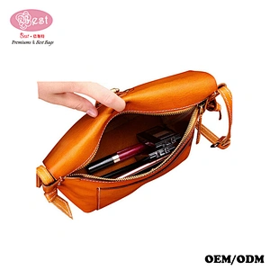 Leather Handbag Manufacturer 100% Pure Vegetable Tanned Leather Crossbody Bag Vintage Shoulder Bag Lady Handbag