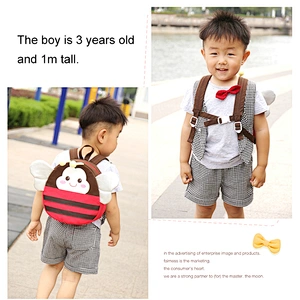 Kindergarten toddler kids mini backpack with leash for toddler