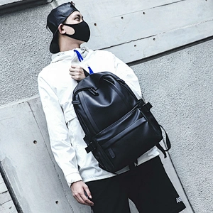 Fashion PU Material Laptop Messenger Bag Leather back pack backpack