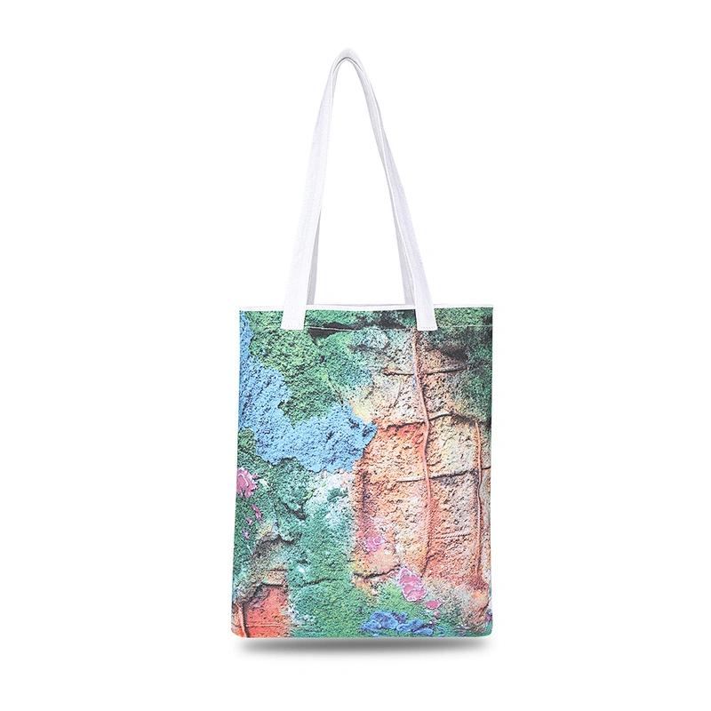 Cotton canvas digital direct printing eco-friendly durable hand bag gift bag tote bag