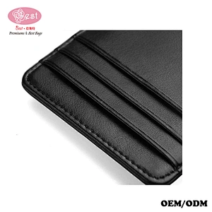 2019 High Quality Cowhide Leather Mini Card Holder Wallet for man