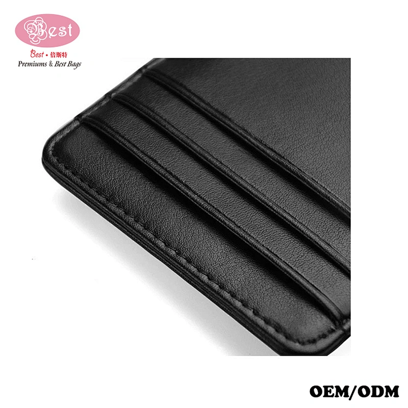 2019 High Quality Cowhide Leather Mini Card Holder Wallet for man