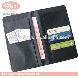 2016 customized brand italian nappa Rfid slim mens leather wallet passport wallet