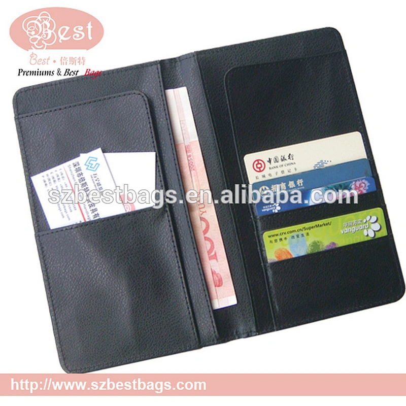 2016 customized brand italian nappa Rfid slim mens leather wallet passport wallet