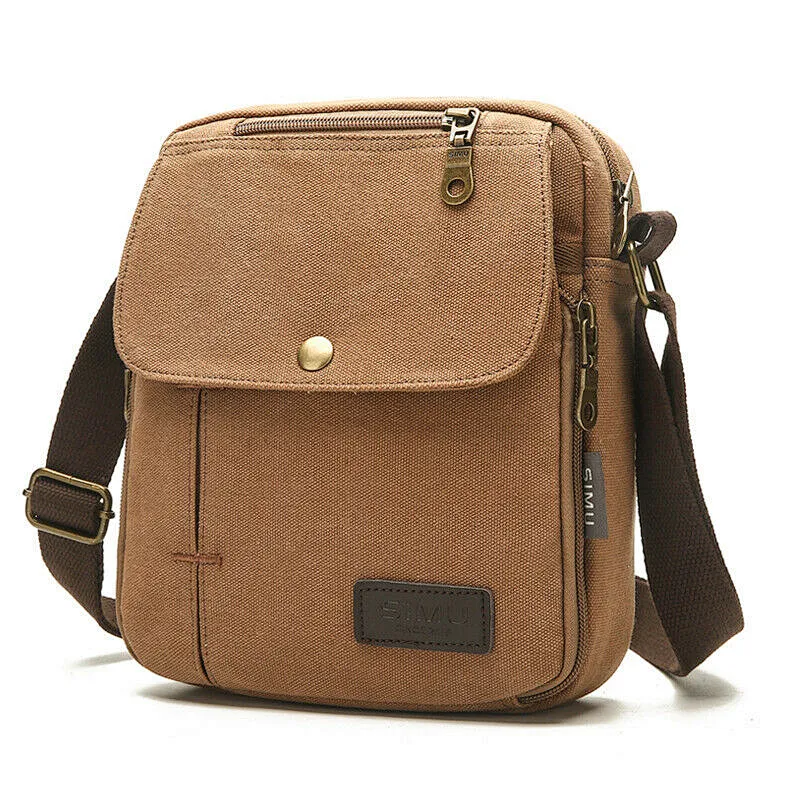 Mens Crossbody Bag canvas bags Urban Travel Shoulder Bag